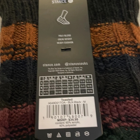 🎉🎉HOST PICK🎉🎉Stance Toasted Stripe Cable Knit Slipper Socks - Picture 7 of 7